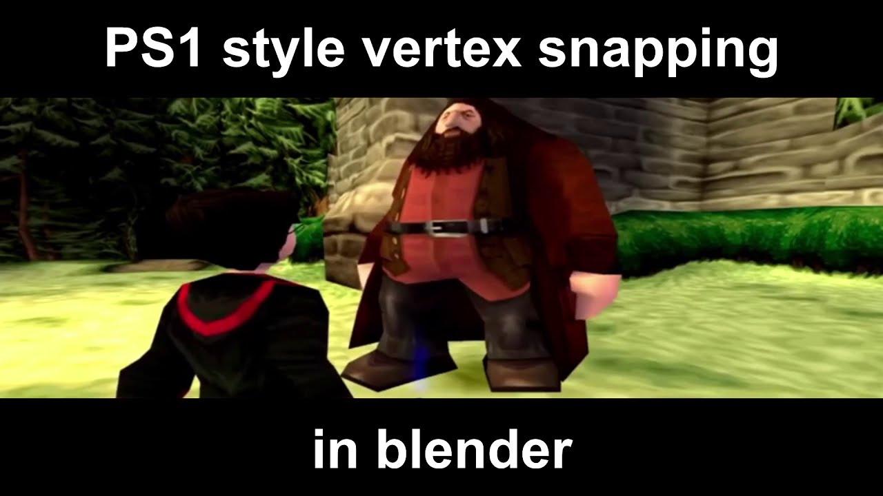 PS1 style vertex snapping in blender - Free addon
