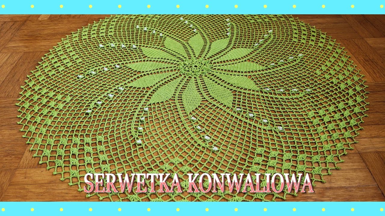 Serwetka konwaliowa na szydełku