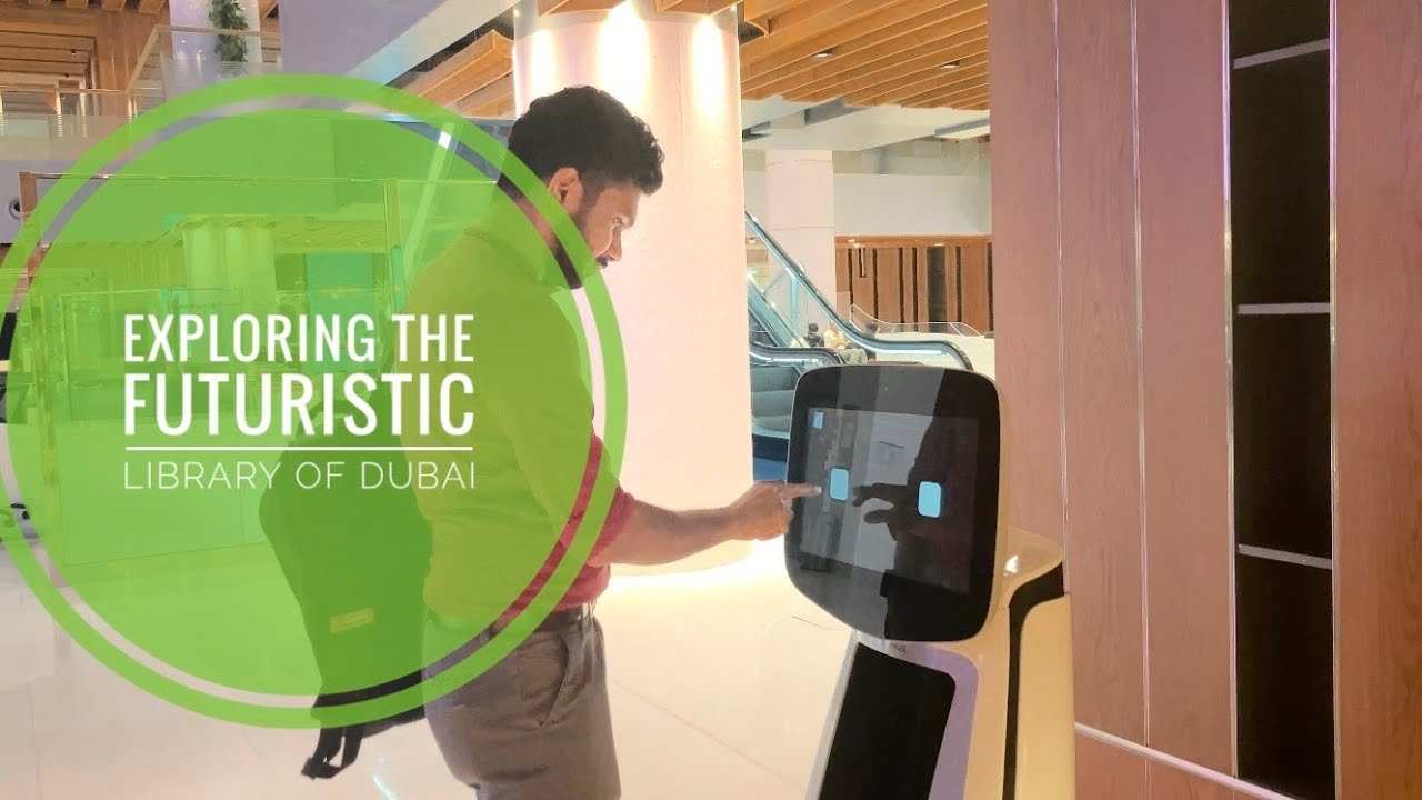 Journey to the Futuristic Library| Muhammad Bin Rashid library| Robots give books for you|English|4K