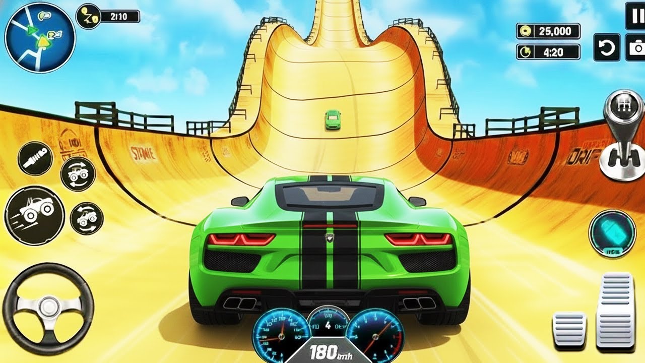Impossible Ramp Vs Racing Car Game - Car Driving Game - 3D Driving Class