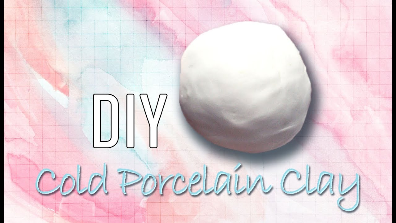 Easy Cold Porcelain Clay DIY tutorial and How to color