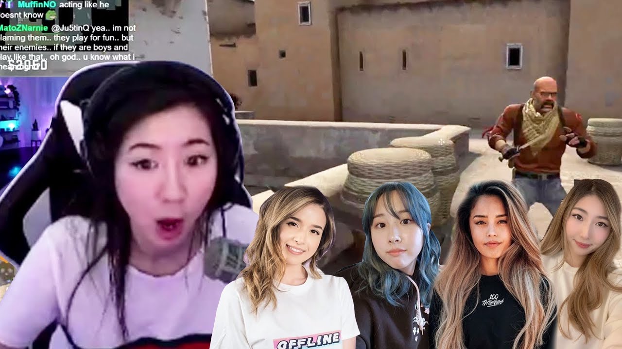 CS:GO WITH THE GIRL SQUAD! ft. pokimane, xChocoBars, Valkyrae, starsmitten