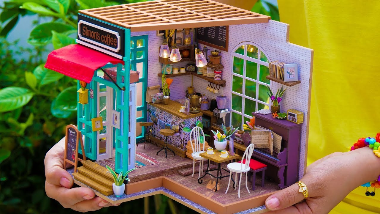 DIY Miniature Doll Coffee Shop