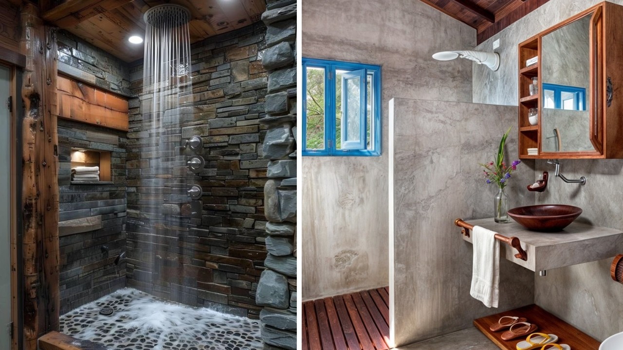 +487 hermosos ACABADOS RUSTICOS PARA BAÑOS combinando estilo y funcionalidad que te sorprenderá