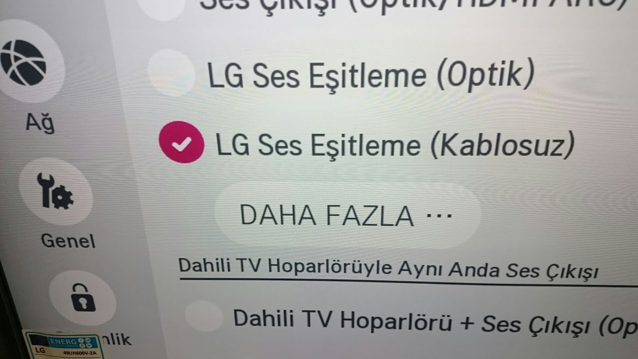 Lg tv ye (kablosuz) ses sistemi nasıl bağlanır?