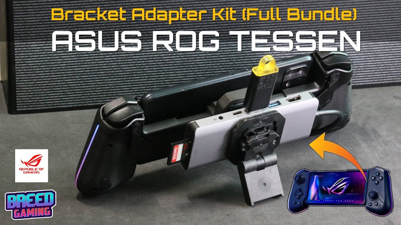Full Bracket Attachment Bundle: Designed for ASUS ROG Tessen Controller