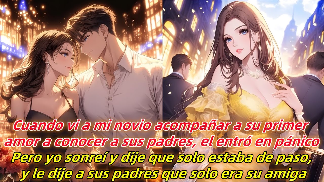 Viéndolo llevarla a conocer a sus padres, sonreí y dije: 