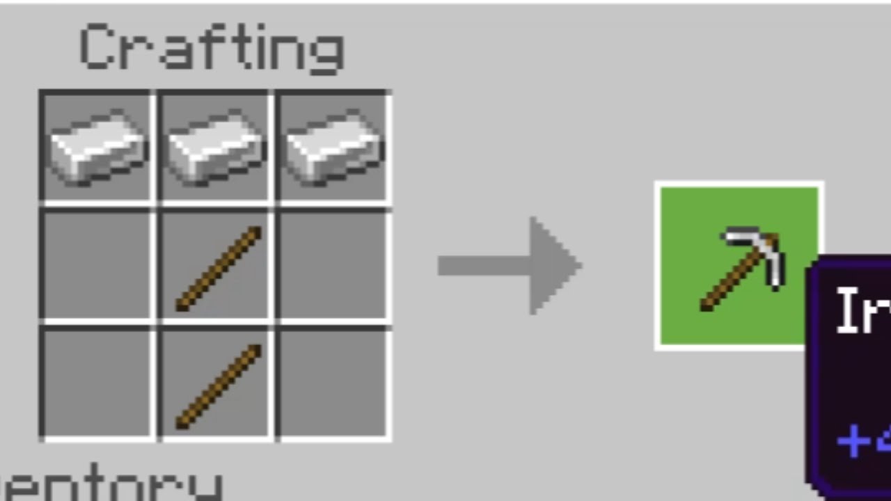 I Got an Iron Pickaxe!