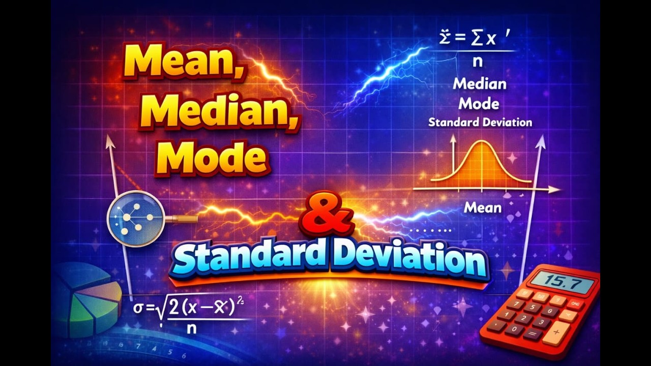 Среднее арифметическое, медиана, мода и стандартное отклонение: объяснение наиболее важных тем дл...