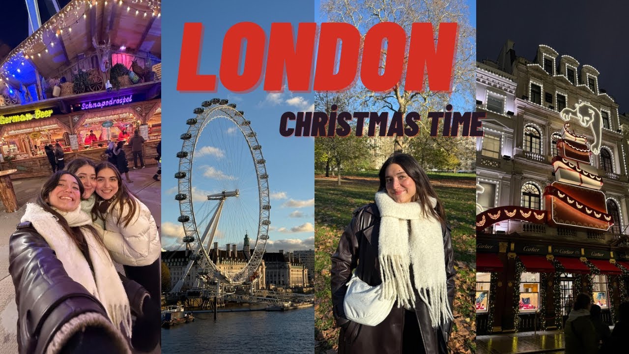 KIZ KIZA İLK TATİL LONDRA || yeni yılda şehir, süslemeler ve marketler 