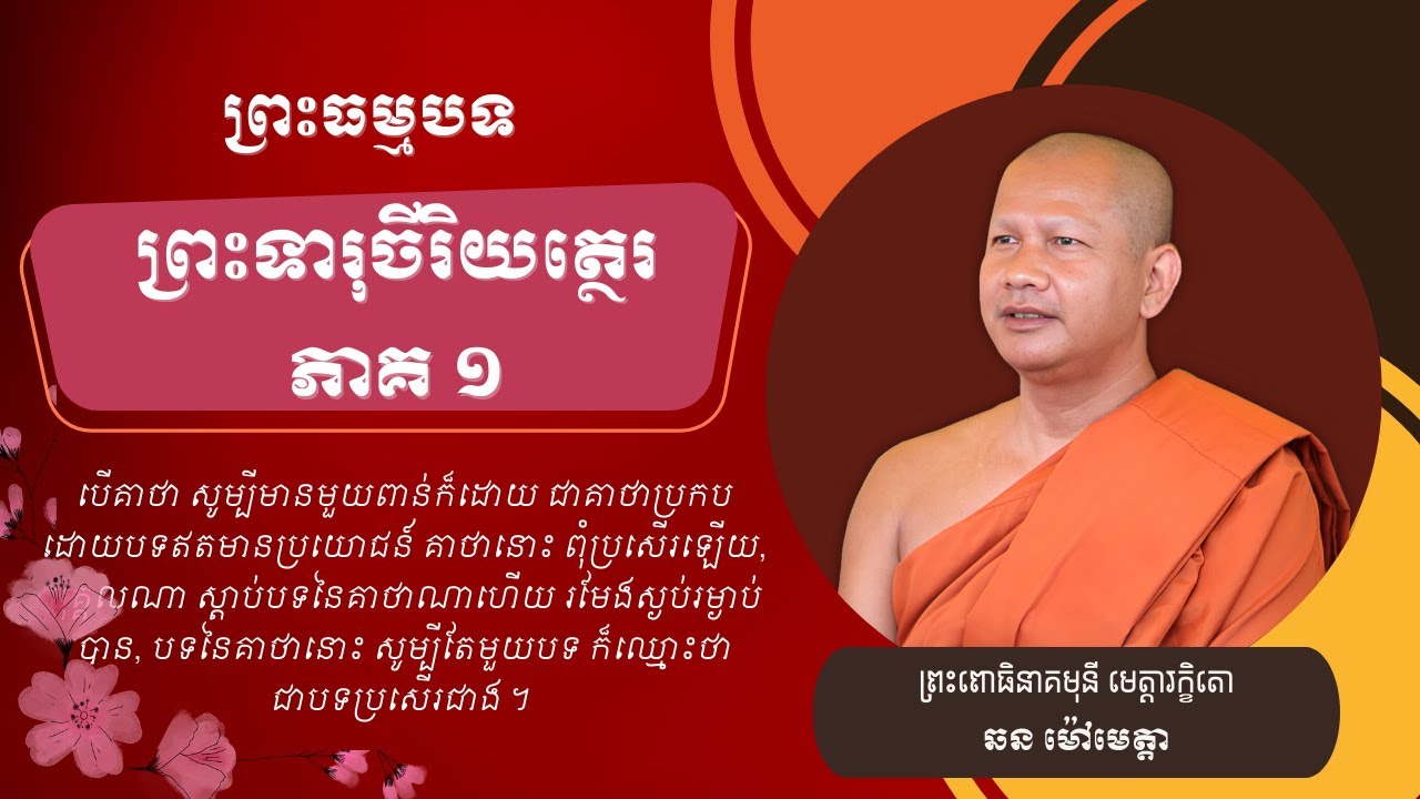 113 ឆន ម៉ៅមេត្តា - ៨២ រឿង ព្រះទារុចីរិយត្ថេរ ភាគ១