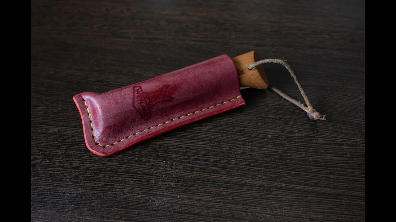 DIY Opinel Knife Leather Sheath // Кожанный чехол для Opinel