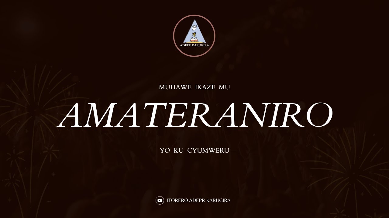 🔴LIVE AMATERANIRO YA MBERE (25/01/2025) ADEPR KARUGIRA