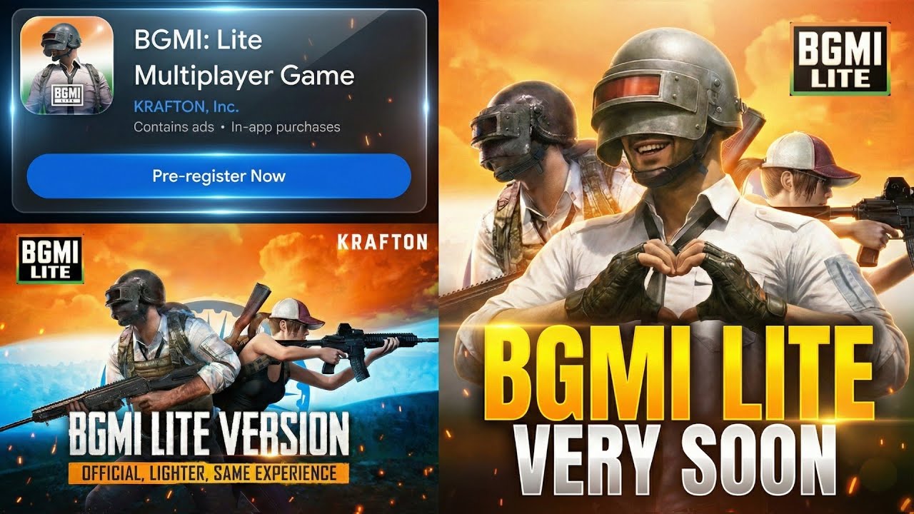 BGMI LITE COMING SOON | ID DATA TRANSFER TO BGMI LITE 🇮🇳