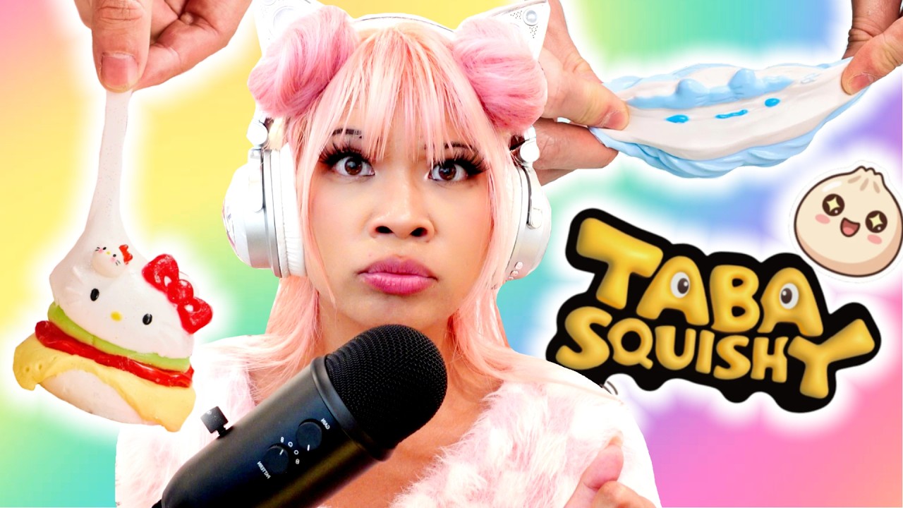 Тестирование вирусных мягких игрушек Sanrio! Без лишнего бюджета! #tabasquishy #sanrio #unboxing