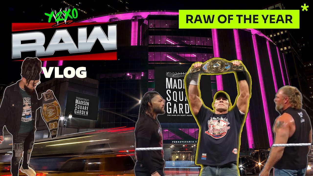 I WENT TO JOHN CENAS LAST MONDAY NIGHT RAW EVER ! WWE RAW 11/17/25 LIVE VLOG & EXPERIENCE ! 
