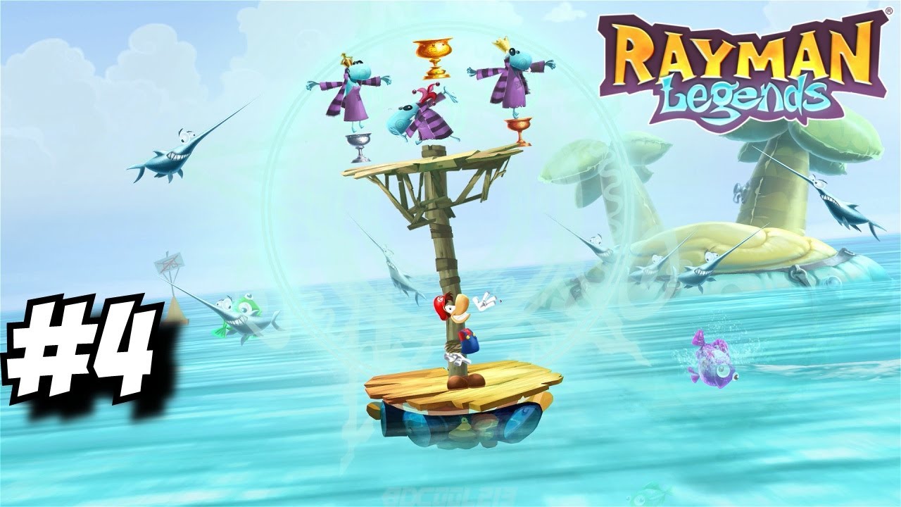 Rayman Legends - Gameplay Walkthrough Part 4 - 20,000 Lums Under the Sea