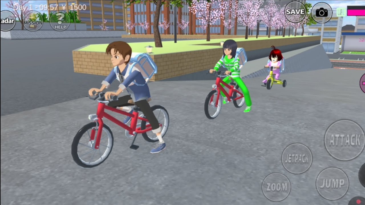 Pergi ke sekolah bareng celine #sakuraschoolsimulator 