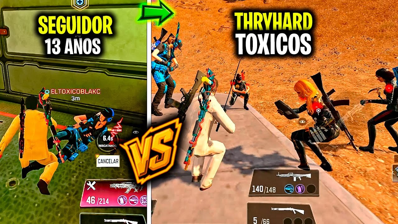 Así fue jugar con mi seguidor de 13 años vs tryhards y tóxicos