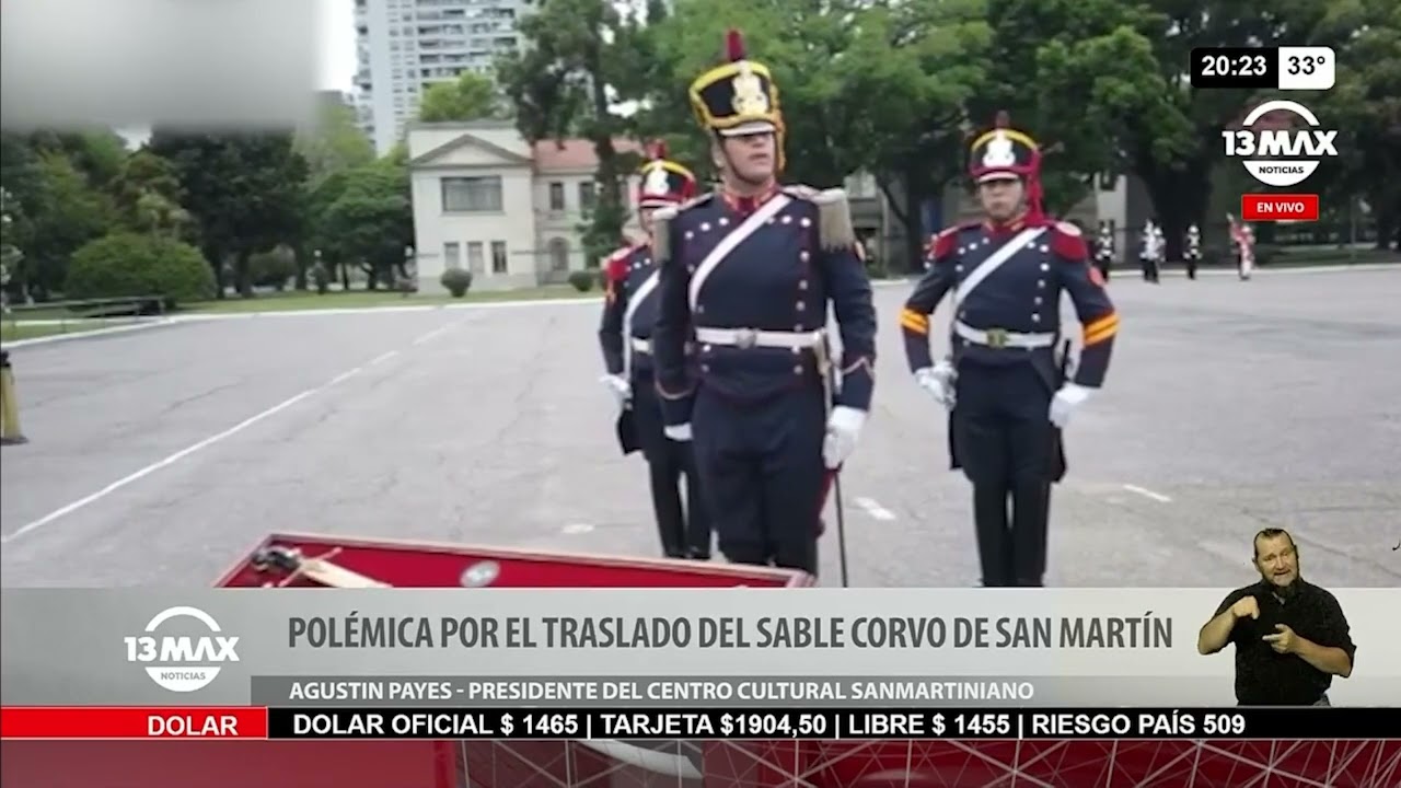 Polémica por el traslado del sable corvo de San Martín