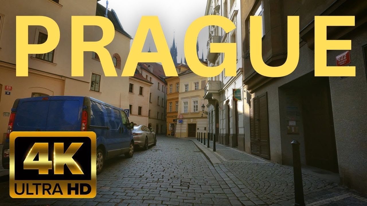 [4K] Prague city center walk. From Old Town Square through the narrow streets to Republic Square