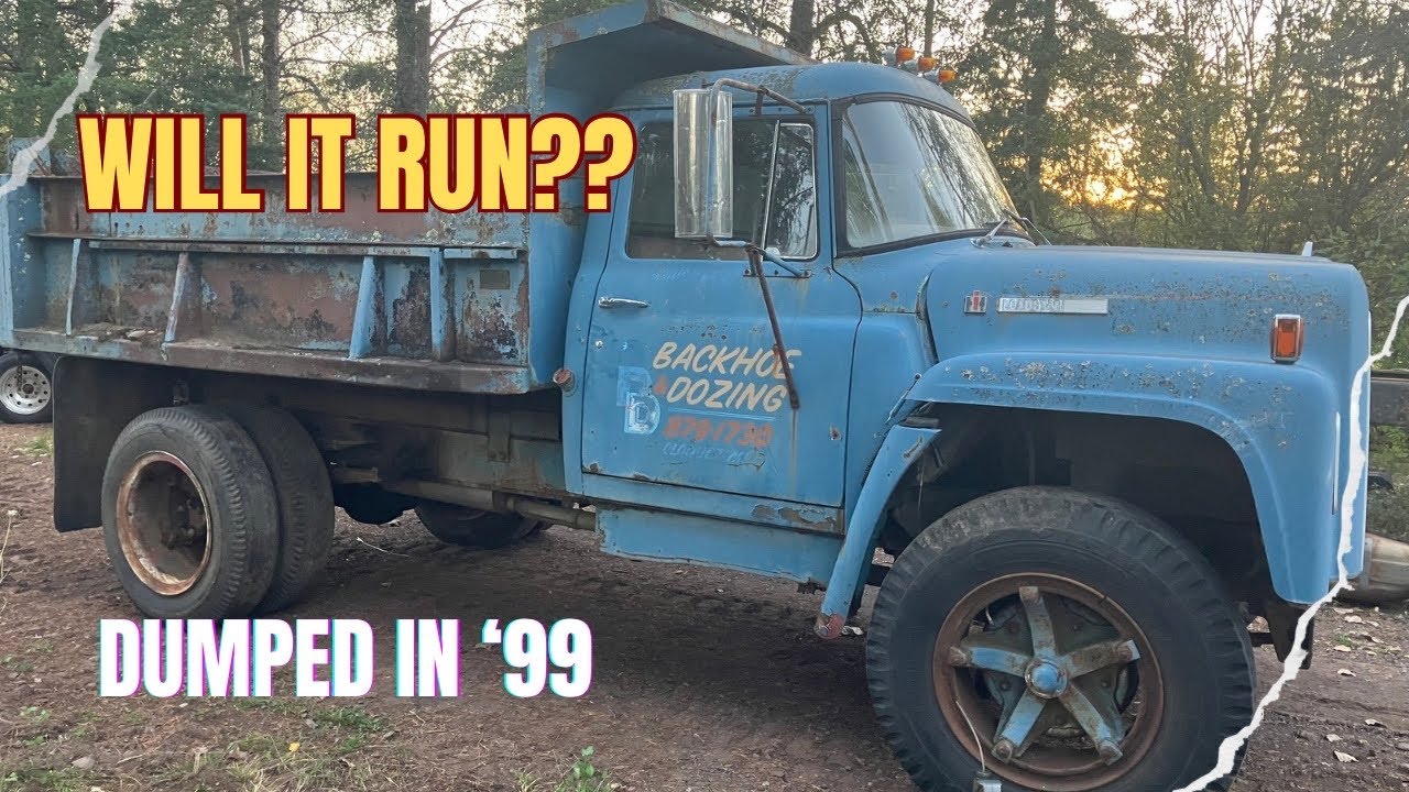 Will it run???   1970s International Dump truck revival...parked since 1999