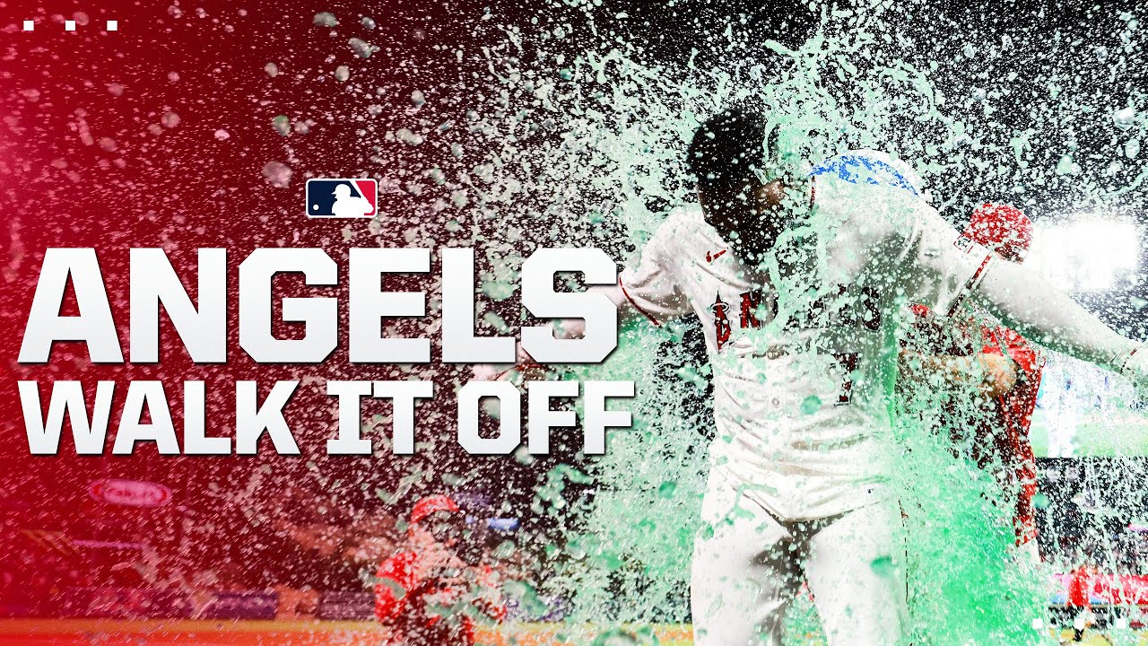 FULL INNING: The Angels win a WILD one in walk-off fashion!