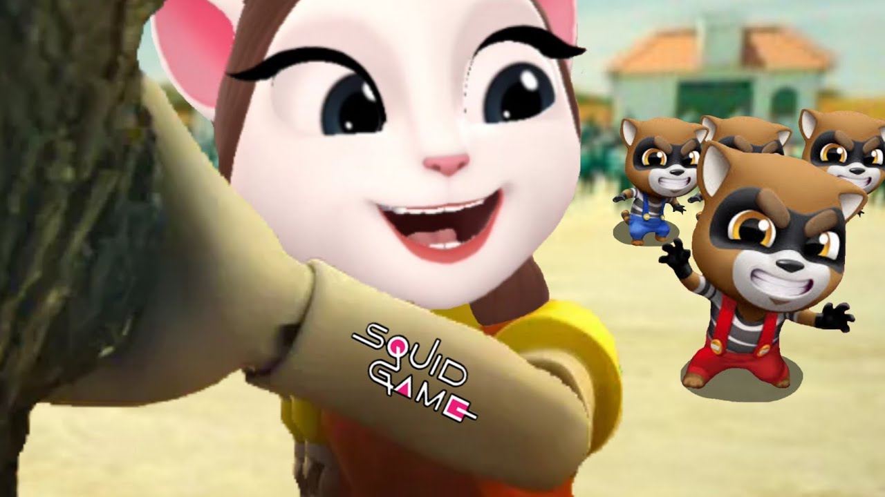 Talking Tom Hero Dash - SQUID GAME - THE RACOON