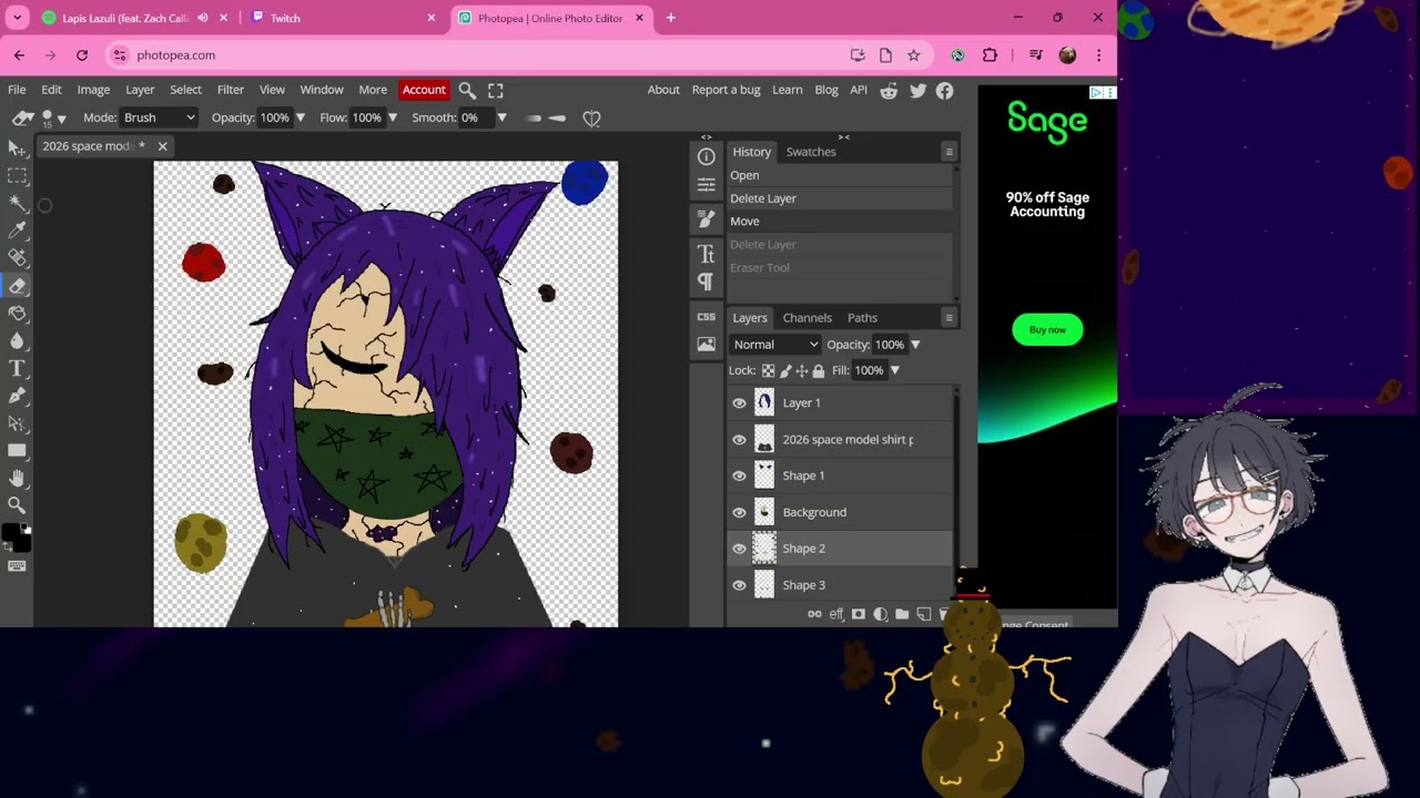 attempted art for valentines, then played val