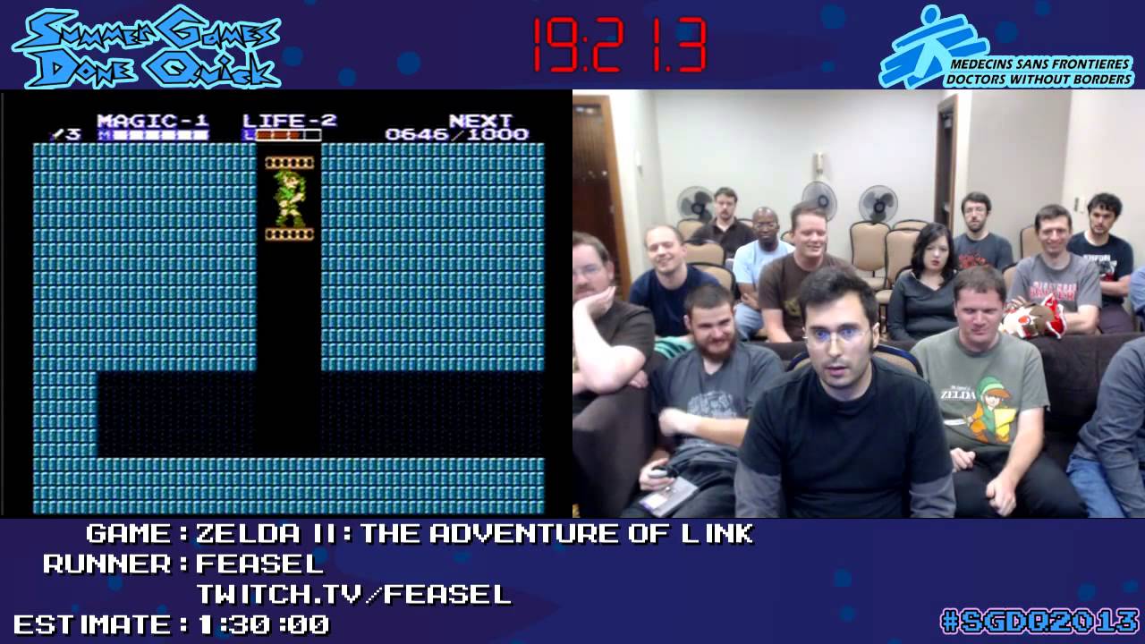 Zelda II: The Adventure of Link Speed Run in 1:08:19 [NES] by feasel #SGDQ 2013