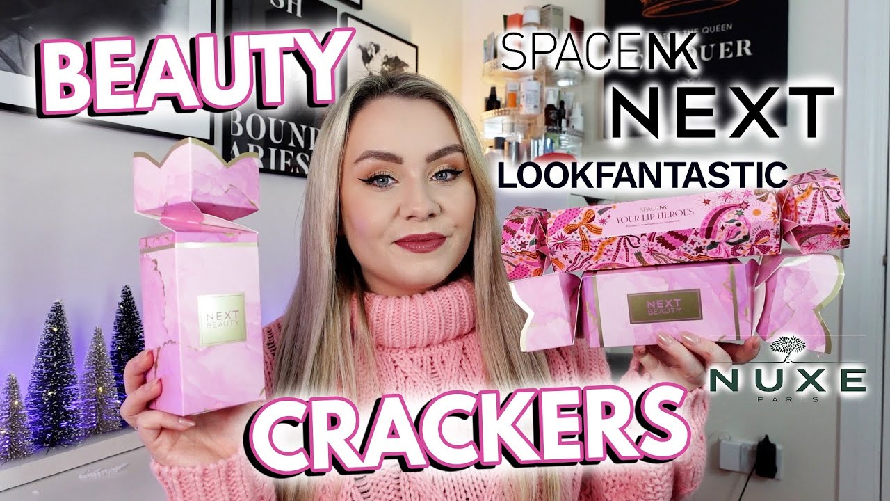 BEAUTY CHRISTMAS CRACKERS! UNBOXING NEXT & SPACENK BEAUTY CHRISTMAS CRACKERS  ✨  MISS BOUX
