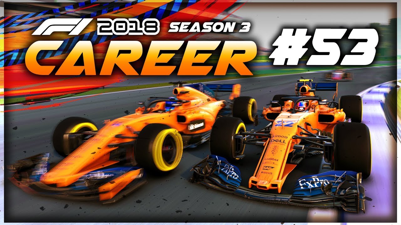 F1 2018 Career Mode Part 53: BEST WHEEL-TO-WHEEL BATTLE I'VE HAD ON THIS GAME SO FAR!