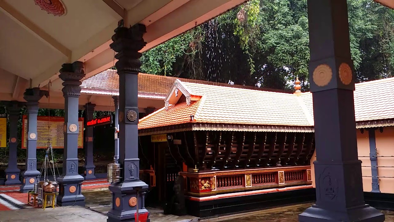 Irumkulangara Durga Devi Temple| Blessed Rain Shower View | Thiruvananthapuram | 1080p 60fs