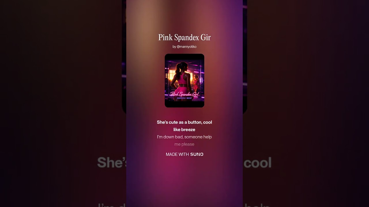 Pink Spandex Girl by Smoov BDE