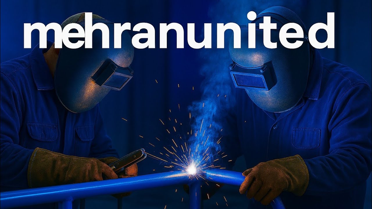 Flange welding operations with protection and safety precautions