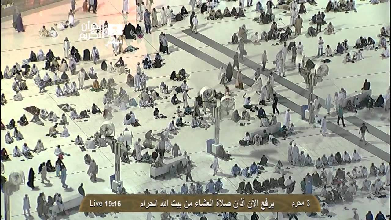 اذان العشاء من المسجد الحرام الاربعاء  3-1-1435  المؤذن احمد يونس خوجه HD