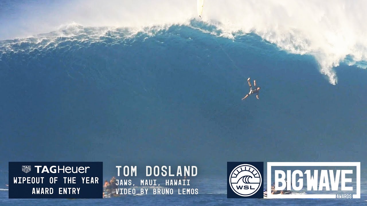 Tom Dosland at Jaws - 2016 TAG Heuer Wipeout of the Year Entry - WSL Big Wave Awards