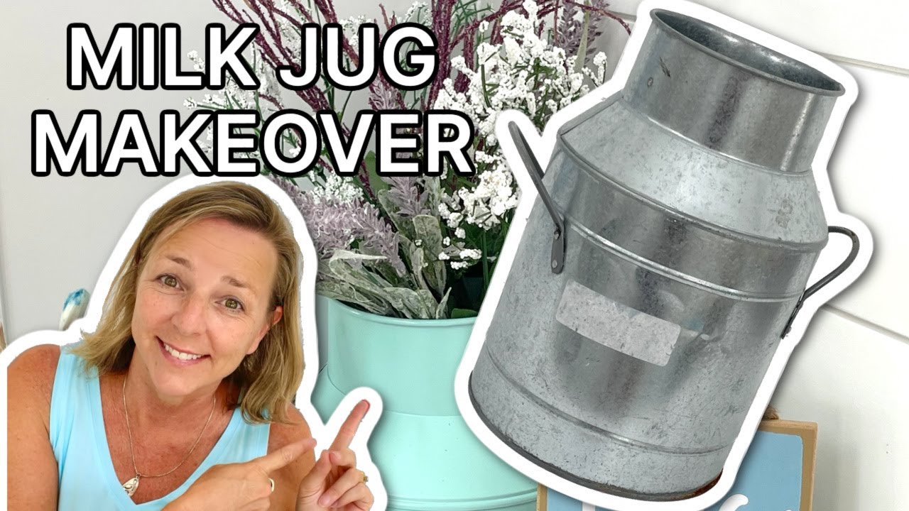 Such and EASY makeover I LOVE it! Easy Metal Milk Jug Upcycle | Garbage to Gorgeous