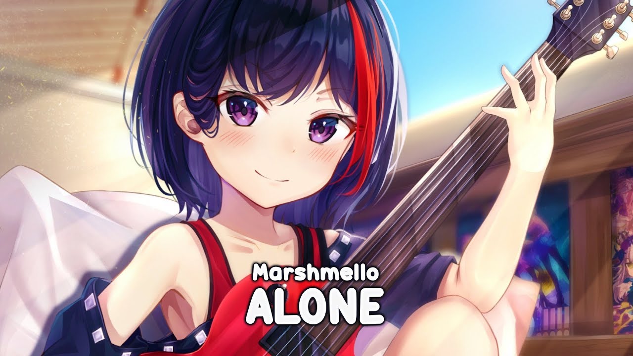 「Nightcore」- Alone (Marshmello / Streex Remake) [8D Audio / Lyrics] 🎧