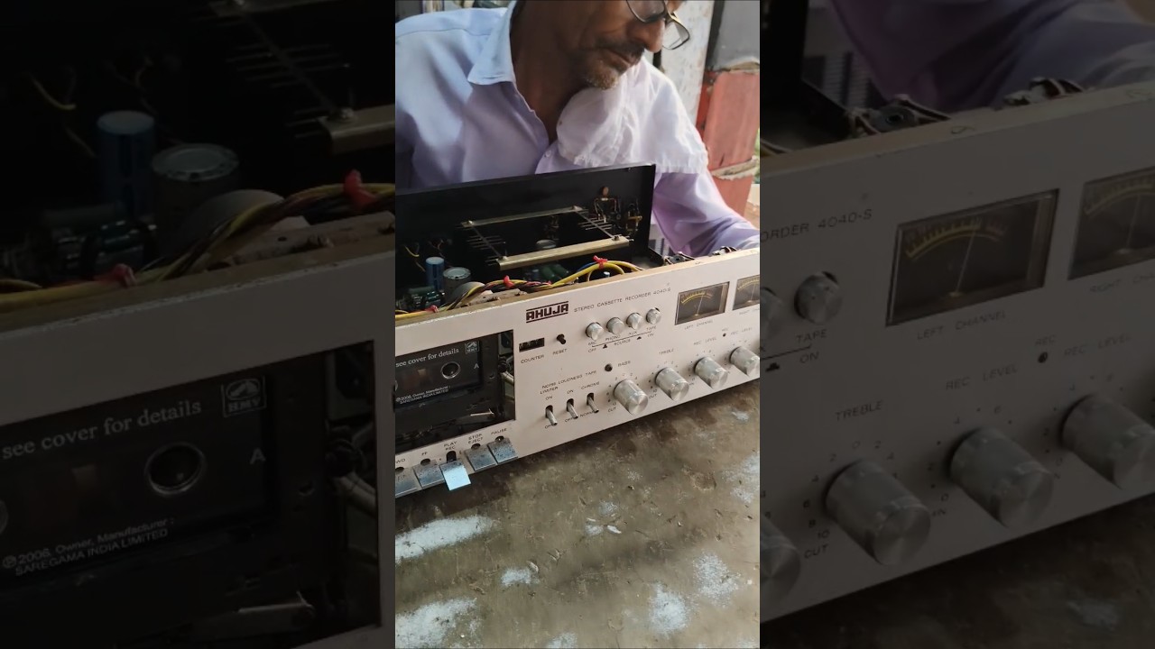 Ahuja 4040s Stereo Cassette Recorder Deck Amplifier Repairing Centre 👉📱 7742853435 #ahuja #4040s #