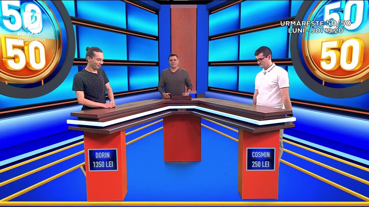 50/50 - 9 decembrie: Episod 49. Duelul dintre Cosmin și Dorin partea 2