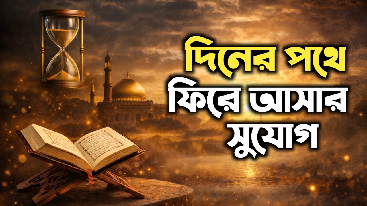 দিনের পথে ফিরে আসার এটাই সুযোগ | তওবা, নামাজ ও কুরআনের মাধ্যমে জীবনের পরিবর্তন