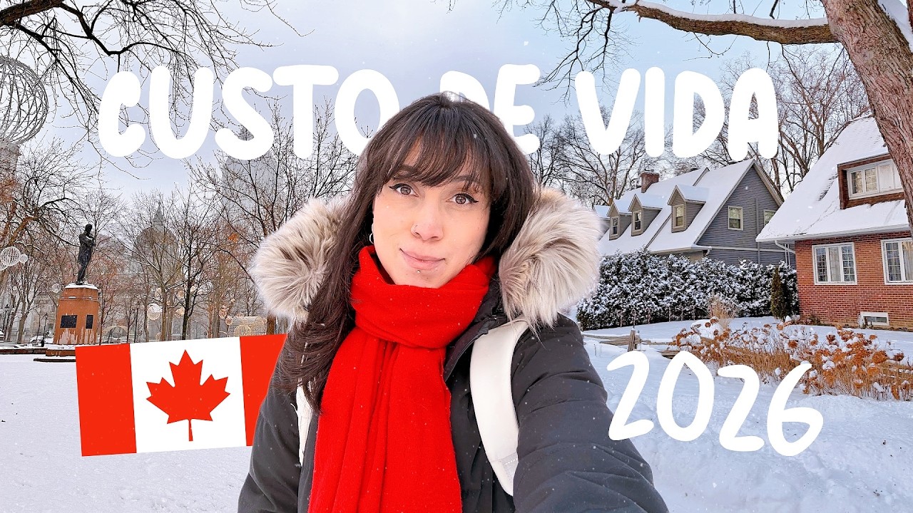 Meu CUSTO de VIDA no CANAD&Aacute; (2026) 🇨🇦 Financiamento, IPTU, contas, mercado, seguro...
