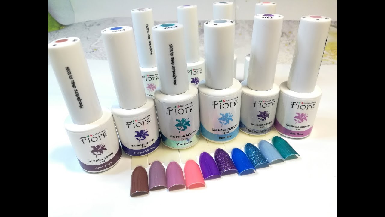 ТМ Fiore🌸Гель лаки однотонные и с блестками🌸Плотные оттенки, насыщенные цвета🌸Видео обзор🌸Анна Кохан