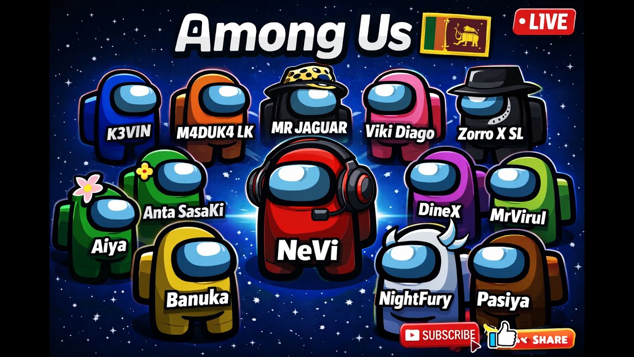 🔴 Among Us Live Stream | Sri Lanka