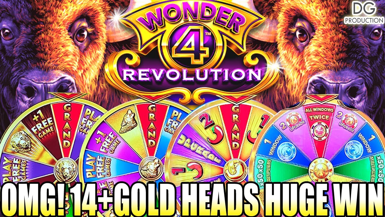 1-е место на Youtube ОГРОМНЫЙ ВЫИГРЫШ, НОВЫЙ слот Wonder 4 Revolution 14+ Buffalo Gold Heads Лучш...