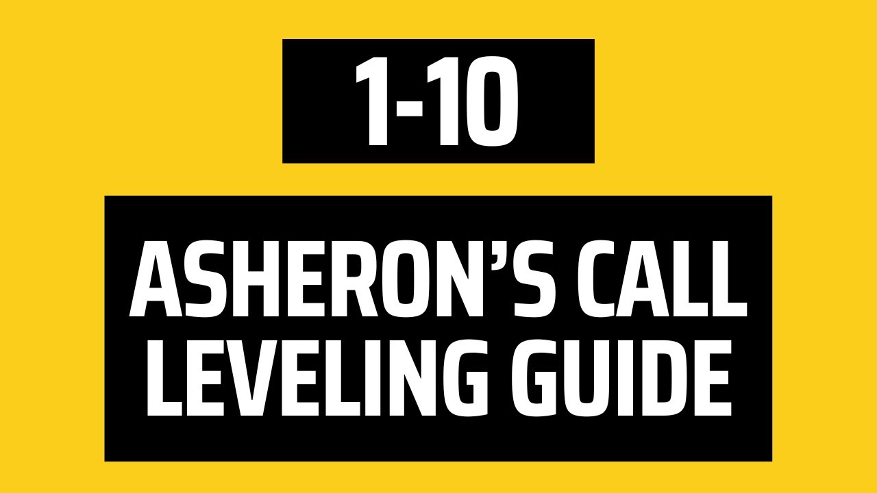 Asheron's Call Leveling Guide: 1-10 - Character Creation, Training Academy & Cave of Alabree
