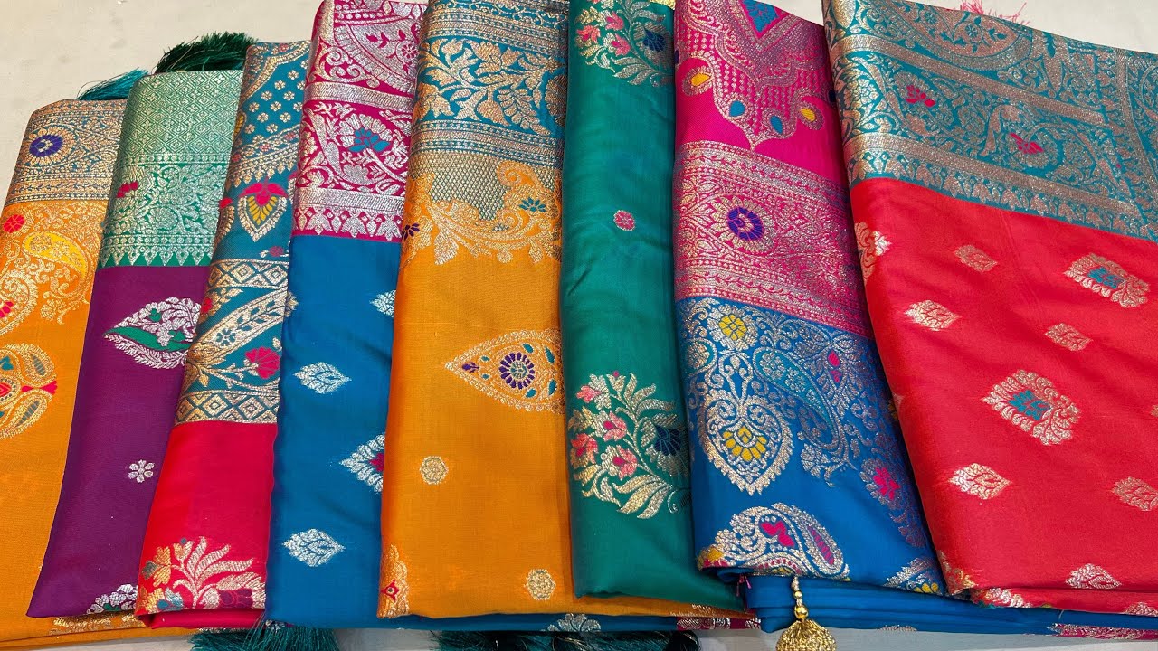 Traditional Pure Silk Katan Saree | Hanifsharee | Katan Saree 