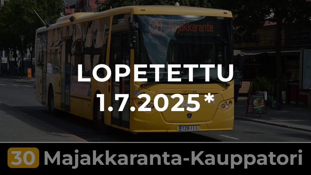 Turku Föli Linja 30: Kauppatori - Majakkaranta - Kauppatori