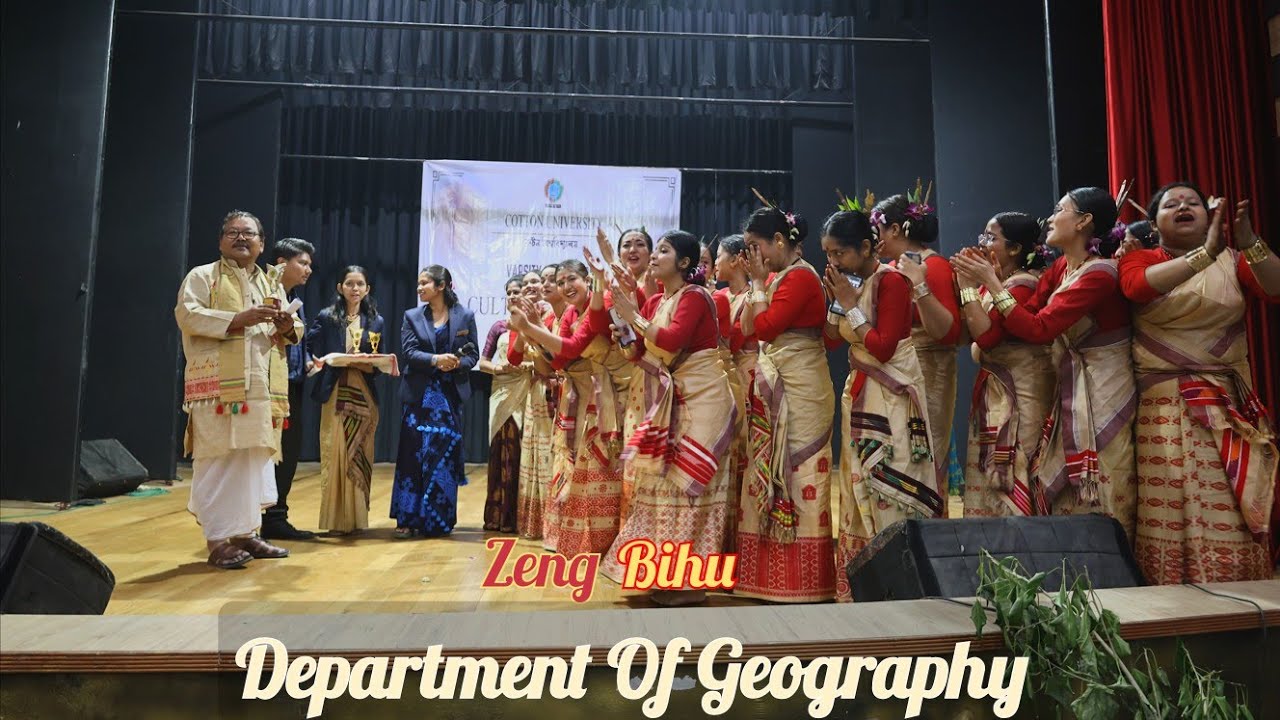 Zeng Bihu Performance By Department Of Geography | 1st Position Cotton University